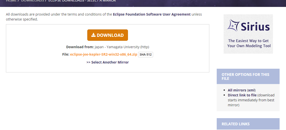 Eclipse JavaEE版下载安装步骤