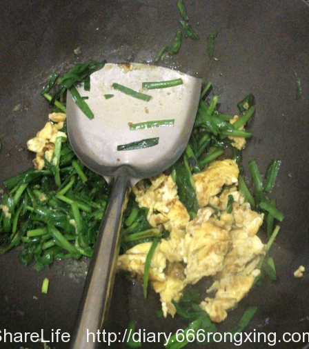 美食教程（四）韭菜炒鸡蛋